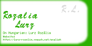 rozalia lurz business card